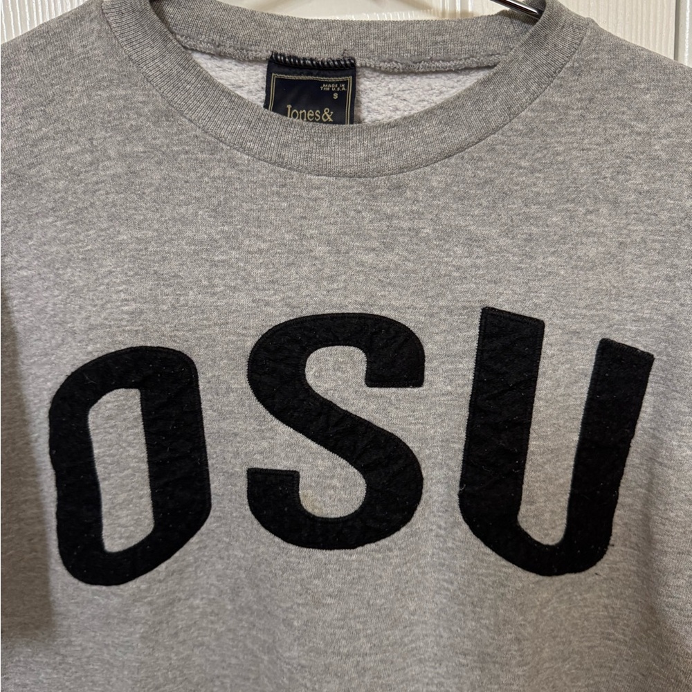Ohio State University OSU Gray Vintage Men's S Crew Sweatshirt MINTY RARE - Picture 3 of 4